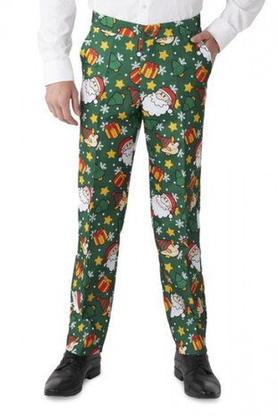 verkleedpak Santa Elves heren polyester groen mt 46