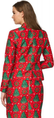 verkleedrok Tropical dames polyester rood maat M