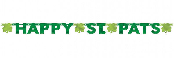 letterslinger St. Patrick&#039;s Day folie 247 cm groen