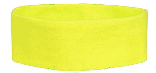 hoofdband Retro 17 cm polyester geel
