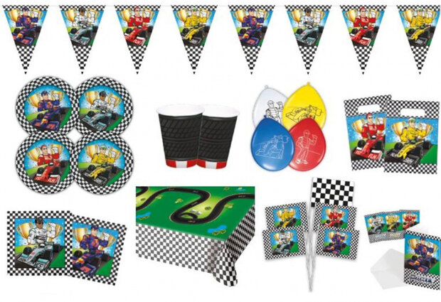 feestpakket Formule 1 kartoen 70-delig