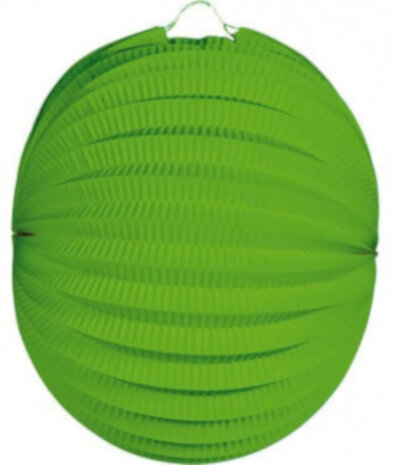 lampion 21 x 22 cm papier groen