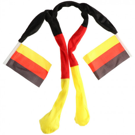 diadeem Duitsland polyester zwart/rood/geel one-size