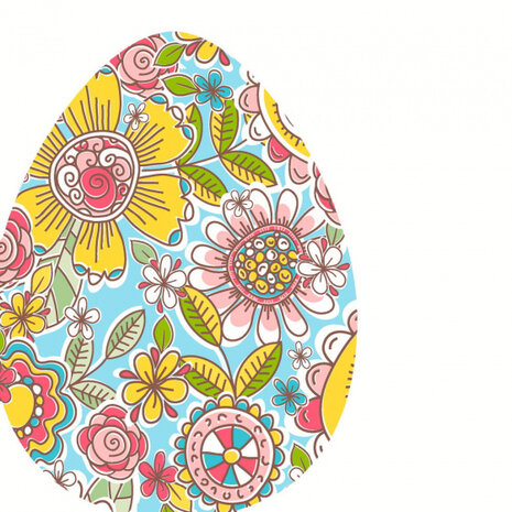 servetten Decor Egg 33 x 33 cm papier blauw 12 stuks