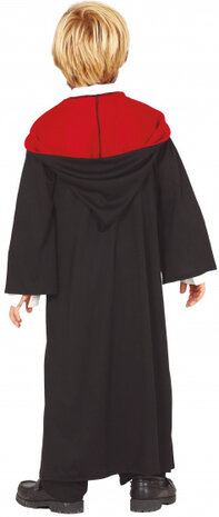 verkleedcape tovenaar polyester zwart mt 140/146