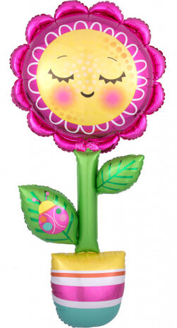 folieballon Happy Mother&#039;s Day! 66 x 160 cm groen/roze