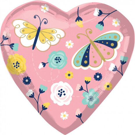 folieballon Happy Mother&#039;s Day 60 x 66 cm zalmroze