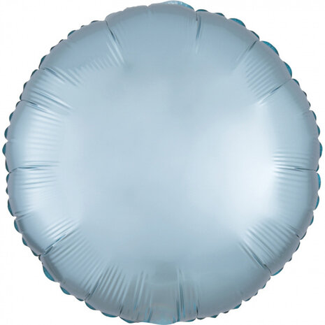 folieballon Pastel Circle 40 cm blauw