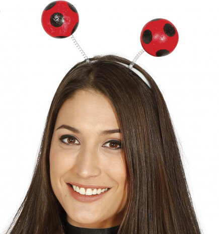 tiara lieveheersbeestje rood/zwart one-size