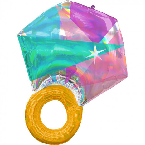 ballon trouwring 55 x 68 cm folie