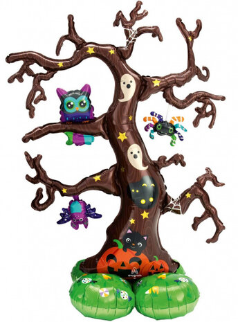folieballon Heksenboom junior 111 x 157 cm bruin