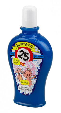 shampoo Fun 25 jaar 350 ml blauw