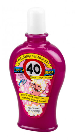 shampoo Fun 40 jaar dames 350 ml roze