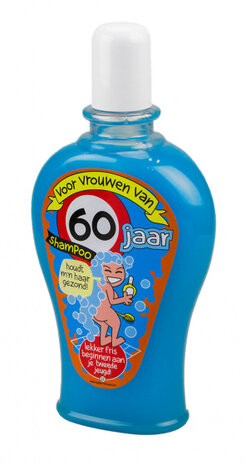 shampoo Fun 60 jaar dames 350 ml blauw