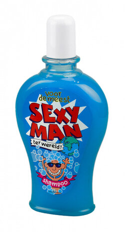 shampoo Fun Sexy man heren 350 ml blauw