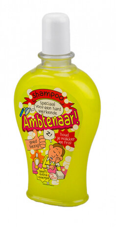 shampoo Fun Ambtenaar heren 350 ml geel