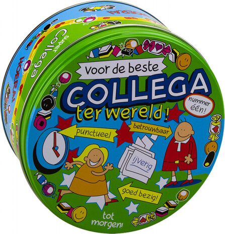snoeptrommel collega 14 x 7,5 cm ijzer groen