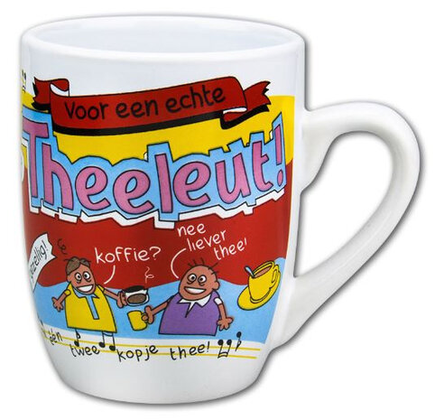 feestmok Theeleut 325 ml keramiek wit