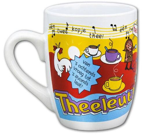 feestmok Theeleut 325 ml keramiek wit