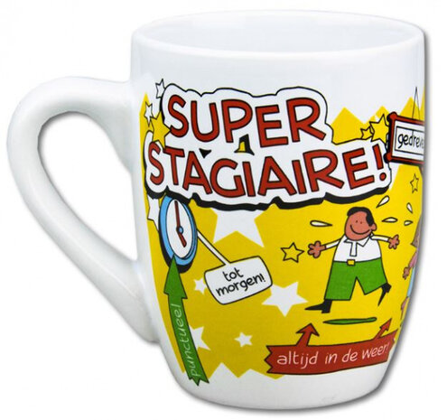 feestmok Stagiaire 325 ml keramiek wit