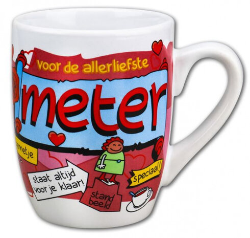 feestmok Meter 325 ml keramiek wit