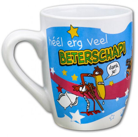 feestmok Beterschap 325 ml keramiek wit