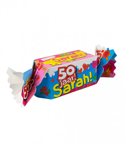 cadeauverpakking sarah dames 20 cm karton roze