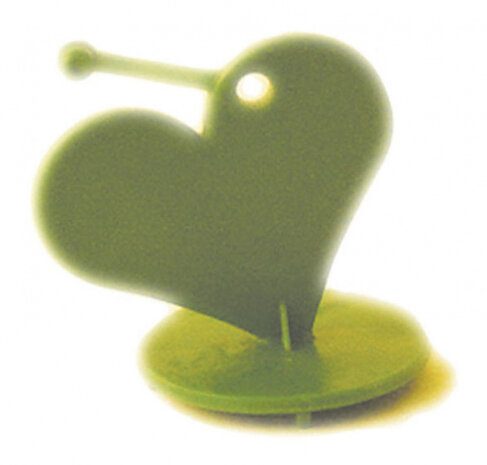 ballongewicht Hart junior 6,5 x 6 cm 15 gram groen