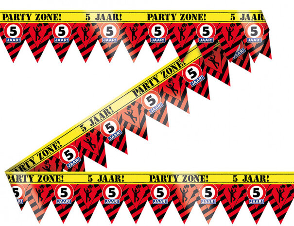 markeerlint 5 jaar 12 meter rood/geel