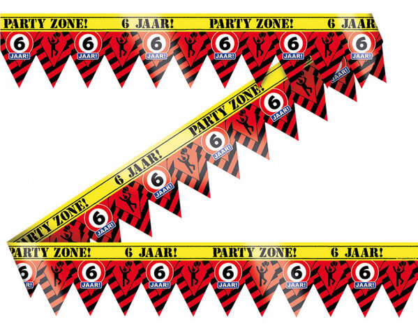 markeerlint 6 jaar 12 meter rood/geel