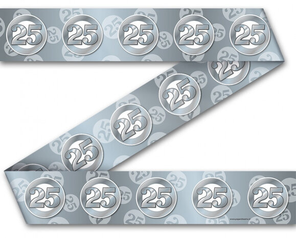 markeerlint 25 jaar 12 meter pvc zilver
