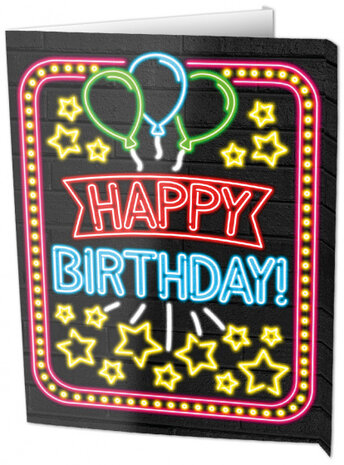 uithangbord Happy Birthday 60 x 45 cm karton