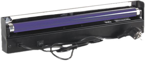 blacklight met houder 15W 50 x 11 cm staal zwart