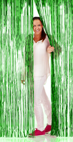 deurgordijn 200 x 100 cm folie groen