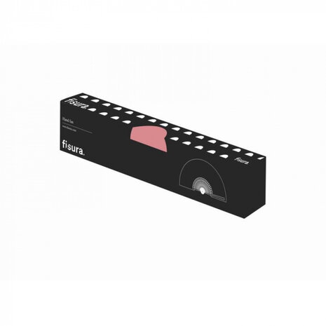 waaier Girl Power 42,5 x 23 cm hout/textiel roze