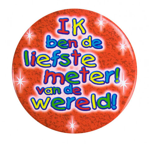 button klein - de liefste meter 5,5 cm oranje