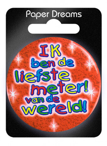 button klein - de liefste meter 5,5 cm oranje
