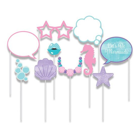photoboothset Mermaid Shine karton 10 stuks