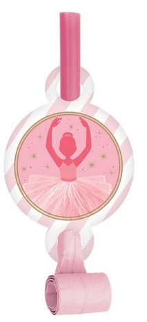 roltongen Twinkle Toes meisjes 14 cm roze 8 stuks