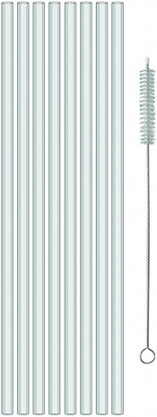 rietjes Cheers 22 cm transparant 9-delig