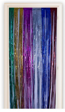 deurgordijn 100 x 250 cm folie multicolor