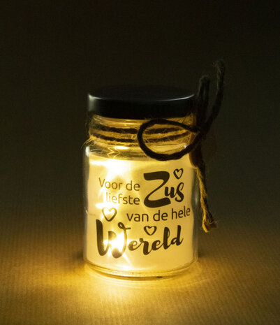 decoratielicht Little Star zus 5 x 8,5 cm glas