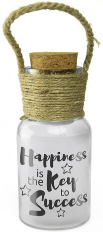 decoratielicht Big Star happiness 15 cm transparant