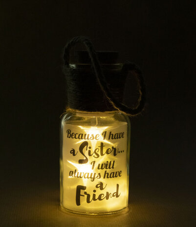 decoratielicht Big Star sister 15 cm transparant