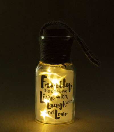 decoratielicht Big Star family 15 cm transparant
