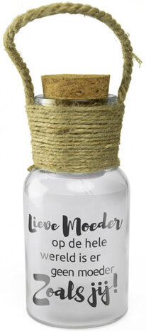decoratielicht Big Star moeder 15 cm transparant
