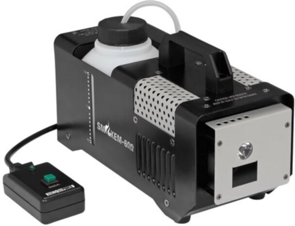 rookmachine 27,7 x 12,6 cm 0,5 liter staal zwart