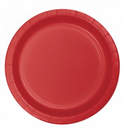 bordjes rood 18 cm karton rood 8 stuks