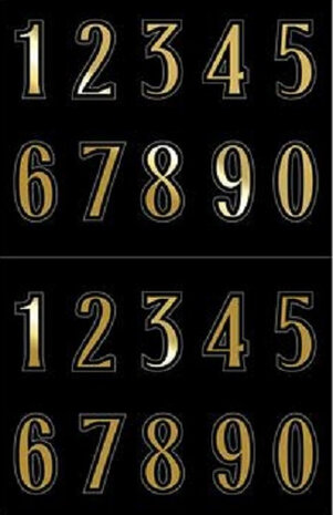 rozet Festive leeftijden papier goud/zwart 3-delig