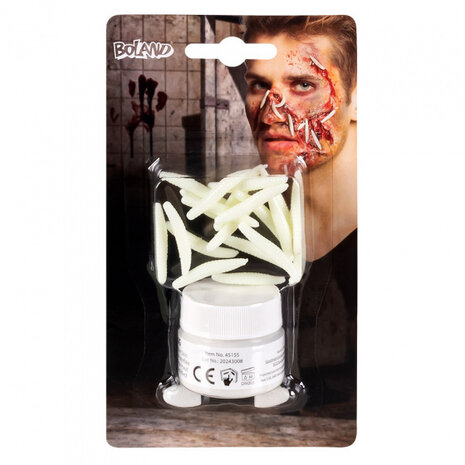 make-up kit Wormen siliconen wit 3-delig